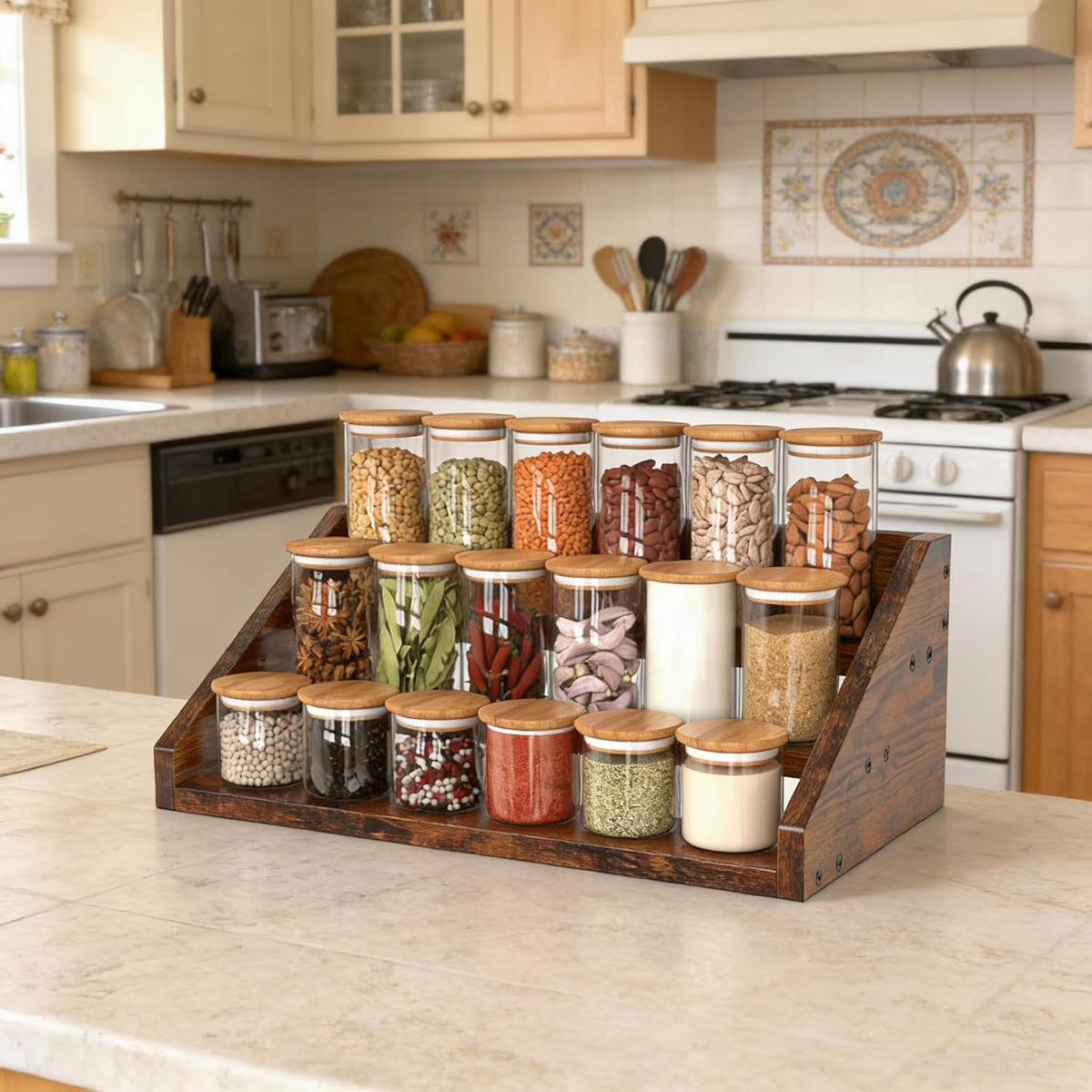 Wooden Seasoning Shelf