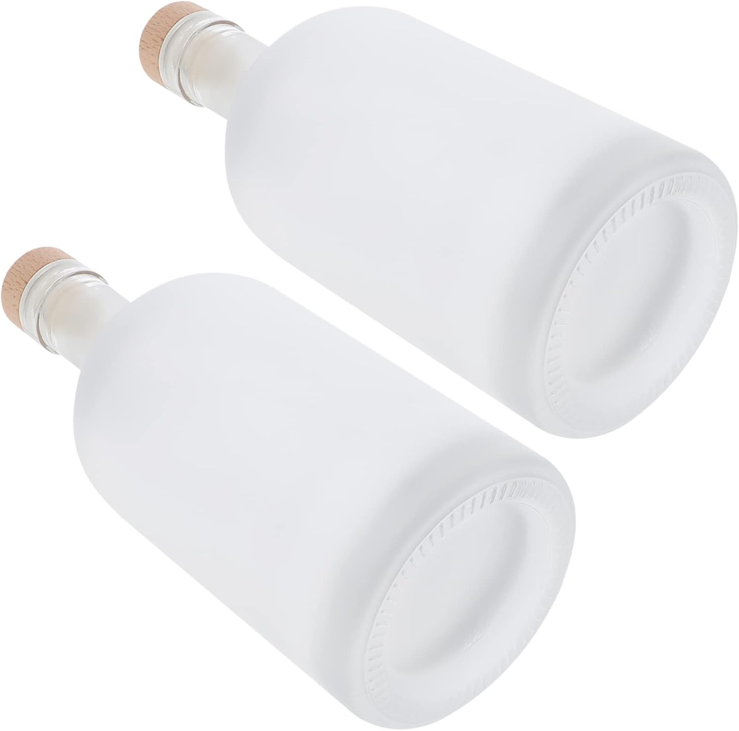 2Pcs Frosted Bottles Diy Airtight Wine Bottles Decorative Empty Bottles for Fruit Home Brewing and Party Supplies