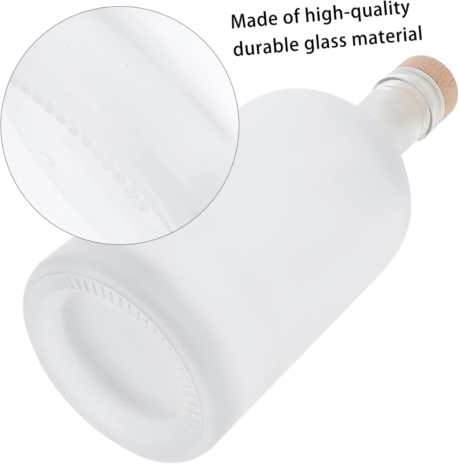 2Pcs Frosted Bottles Diy Airtight Wine Bottles Decorative Empty Bottles for Fruit Home Brewing and Party Supplies