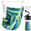 Chihee Hammock Chair Hanging Swing Max 500 Lbs 2 Cushions Included Steel Spreader Bar with Anti-Slip Grooves Portable Hanging Chair Side Pocket Large Macrame Bohemian Chair Indoor Outdoor