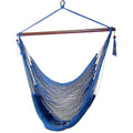 Sunnydaze Outdoor Hammock Chair Swing for Reading - Hanging Hammock Swing for Indoor or Patio - 300lb Capacity - Caribbean XL - Tan